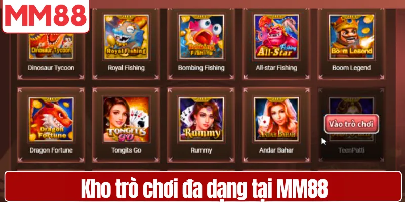 Giới thiệu MM88 uy tín hàng đầu cho người chơi Kho trò chơi đa dạng tại MM88